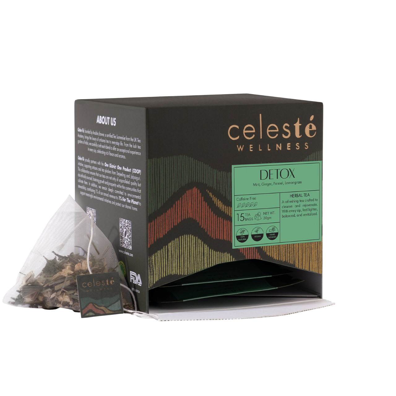 Mint Tea Bags | Detox Herbal Tea - 15 Count