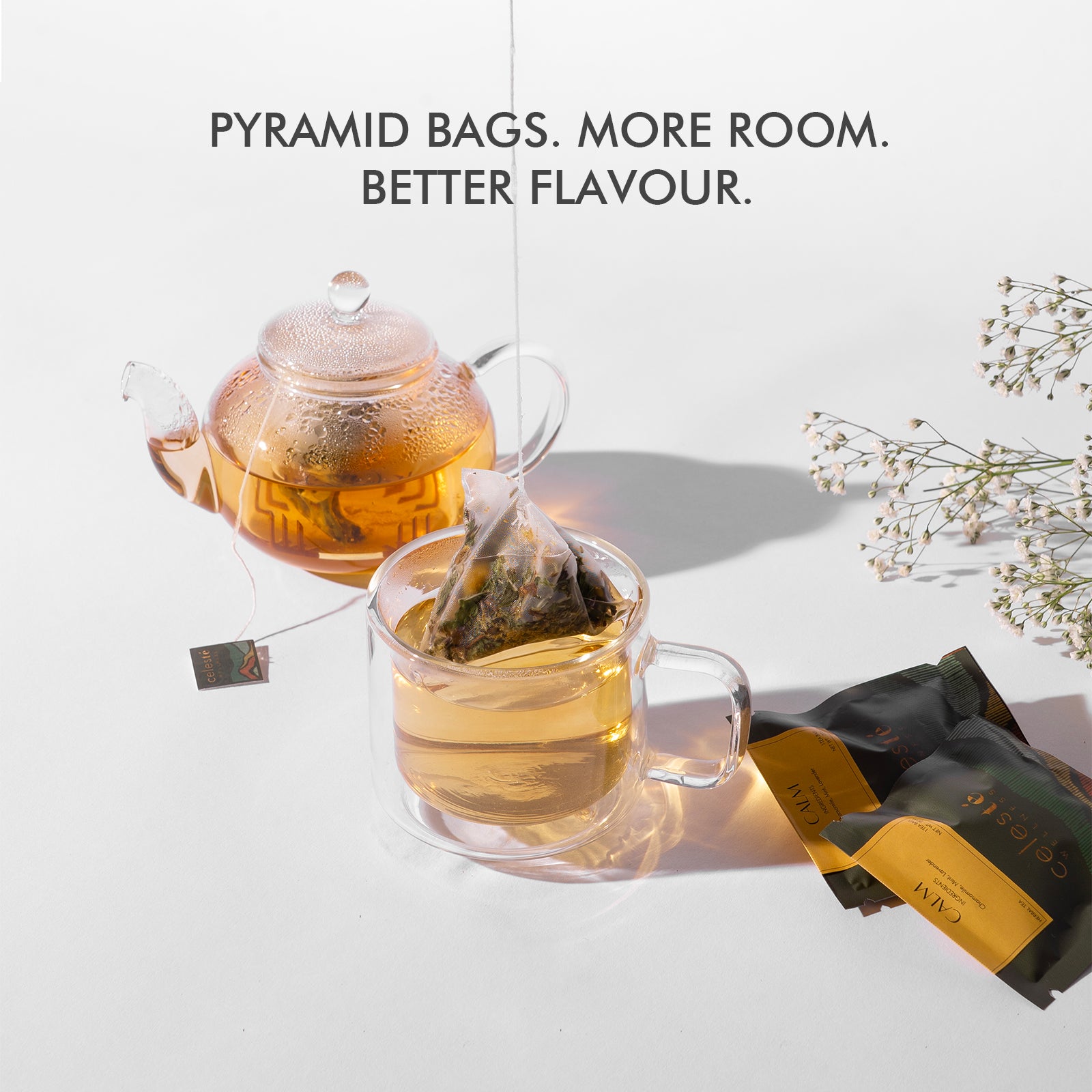 Chamomile Lavender Herbal Tea Bags | Calm - 15 Count