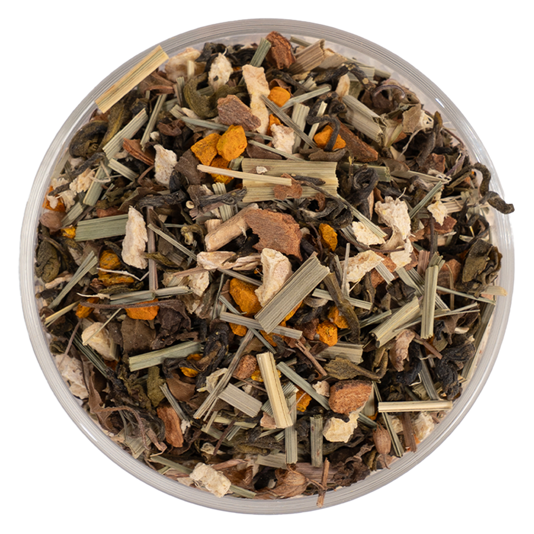 Ginger Turmeric Tea Bags | Immunity Green Tea - 15 Count