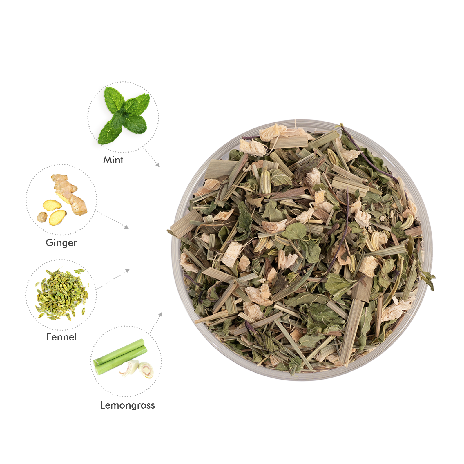 Mint Tea Bags | Detox Herbal Tea - 15 Count